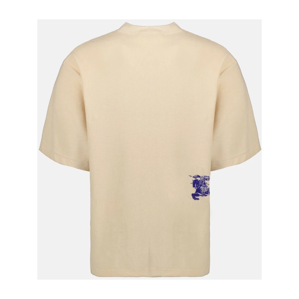 Burberry Oversized Cavalier T-Shirt Beige Heren