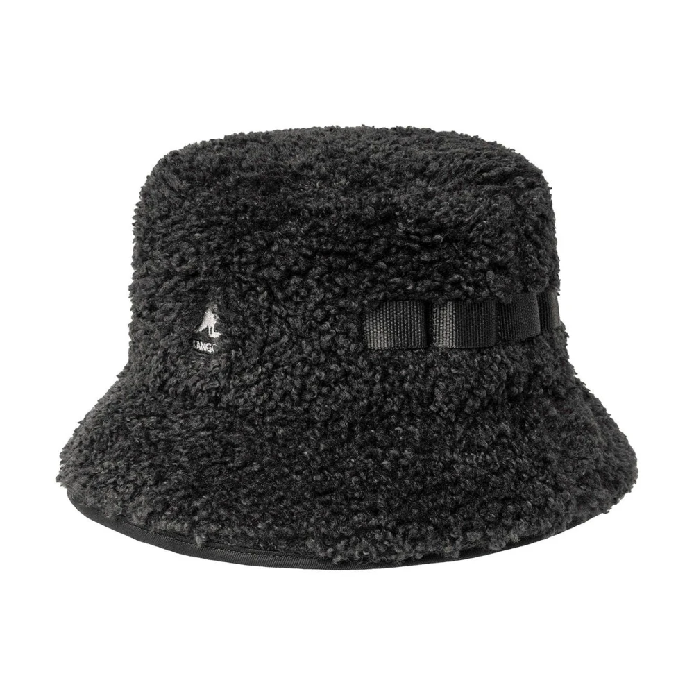 Kangol Shearling Bucket Hat Black Unisex