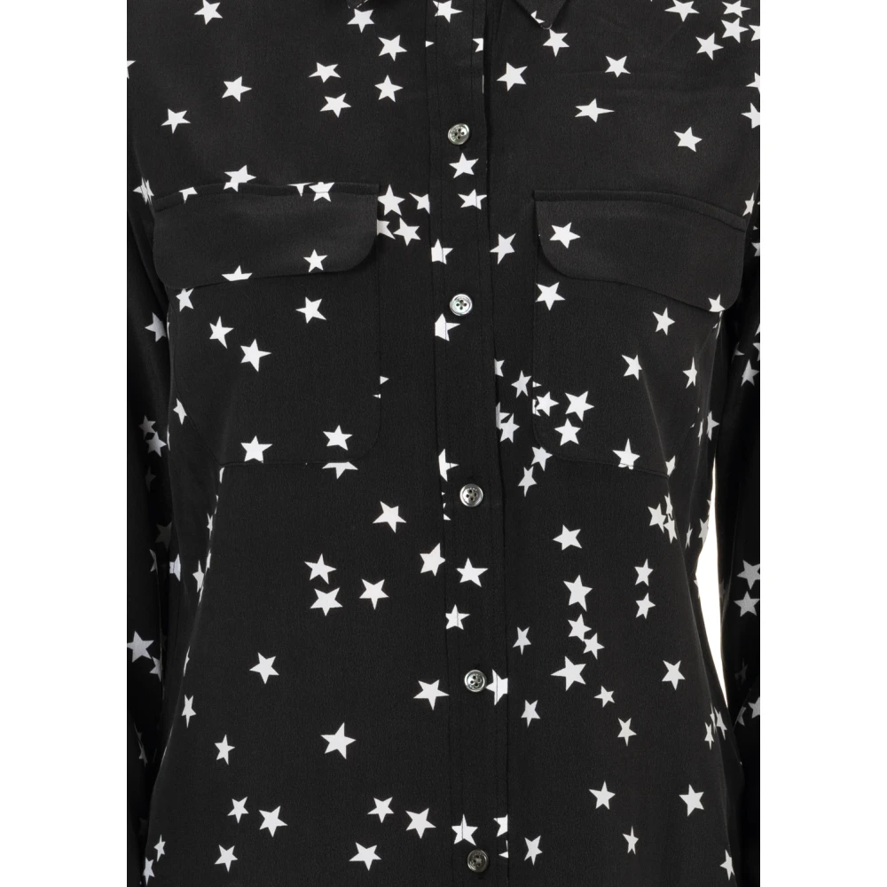 Equipment Zwarte Signature Dames Shirt Black Dames