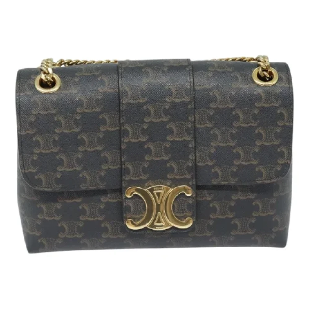 Celine Vintage Pre-owned Leather celine-bags Black Dames