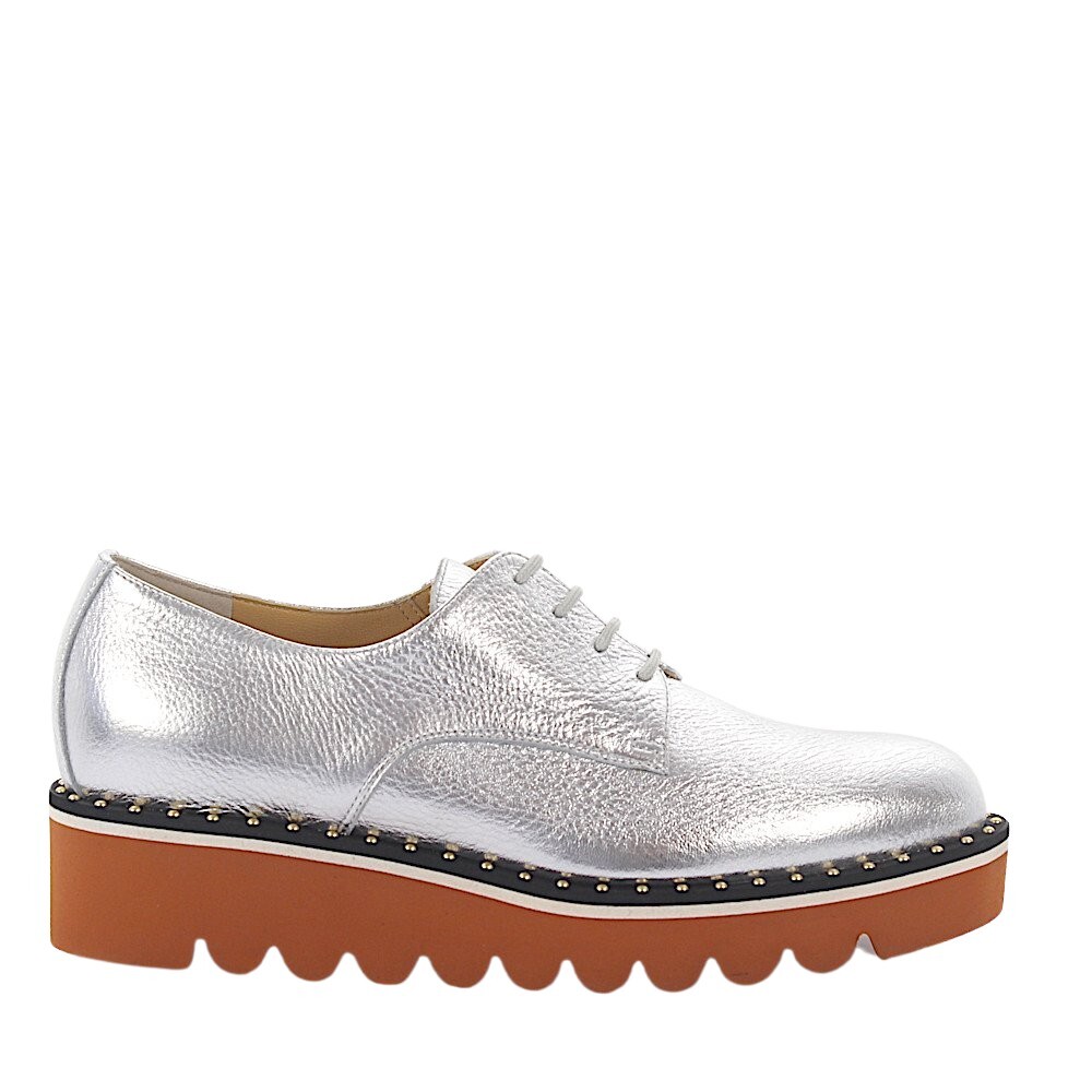 Silver platform lace up on sale shoes