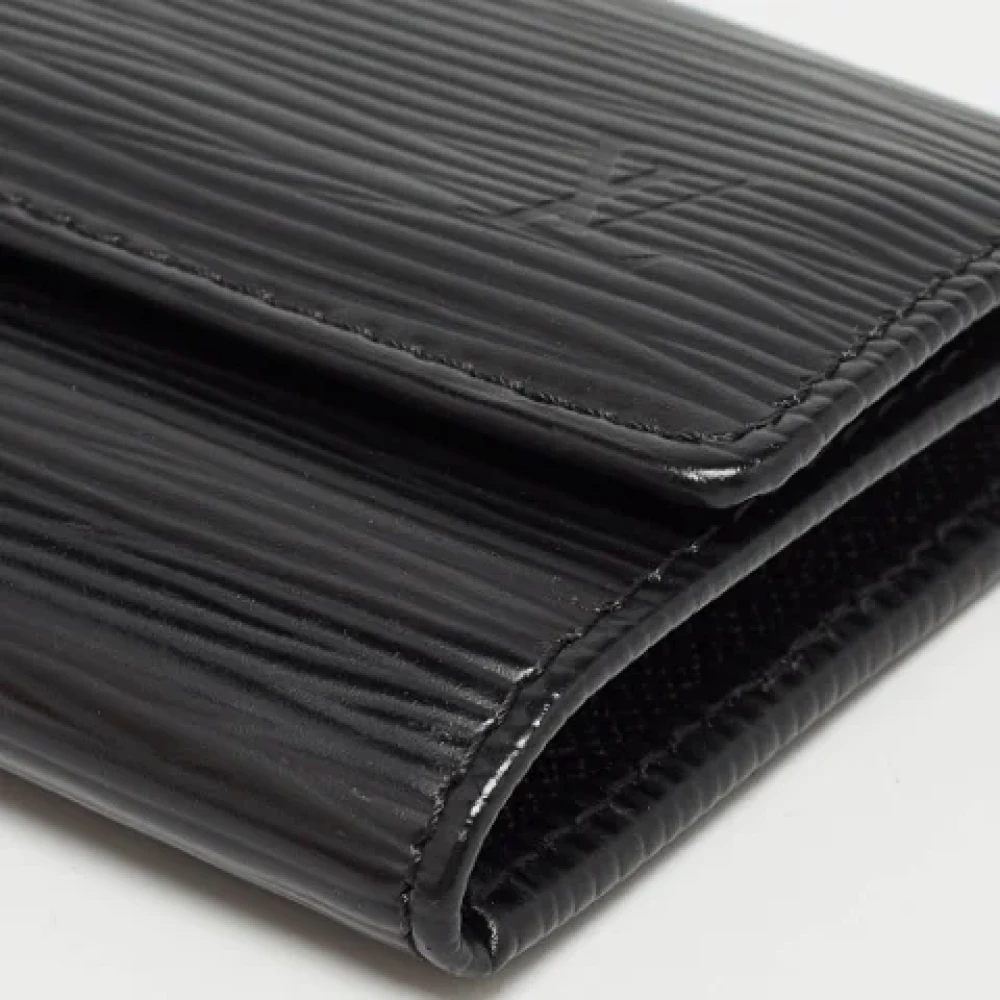 Louis Vuitton Vintage Pre-owned Leather key-holders Black Dames