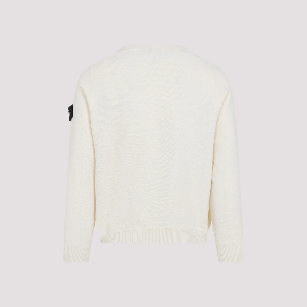 Stone Island Witte Trui Stijlvol Essentieel Collectie White Heren