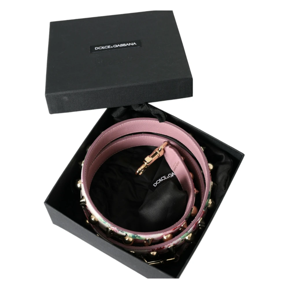 Dolce & Gabbana Roze Bloemen Schoudertas Accessoire Pink Dames