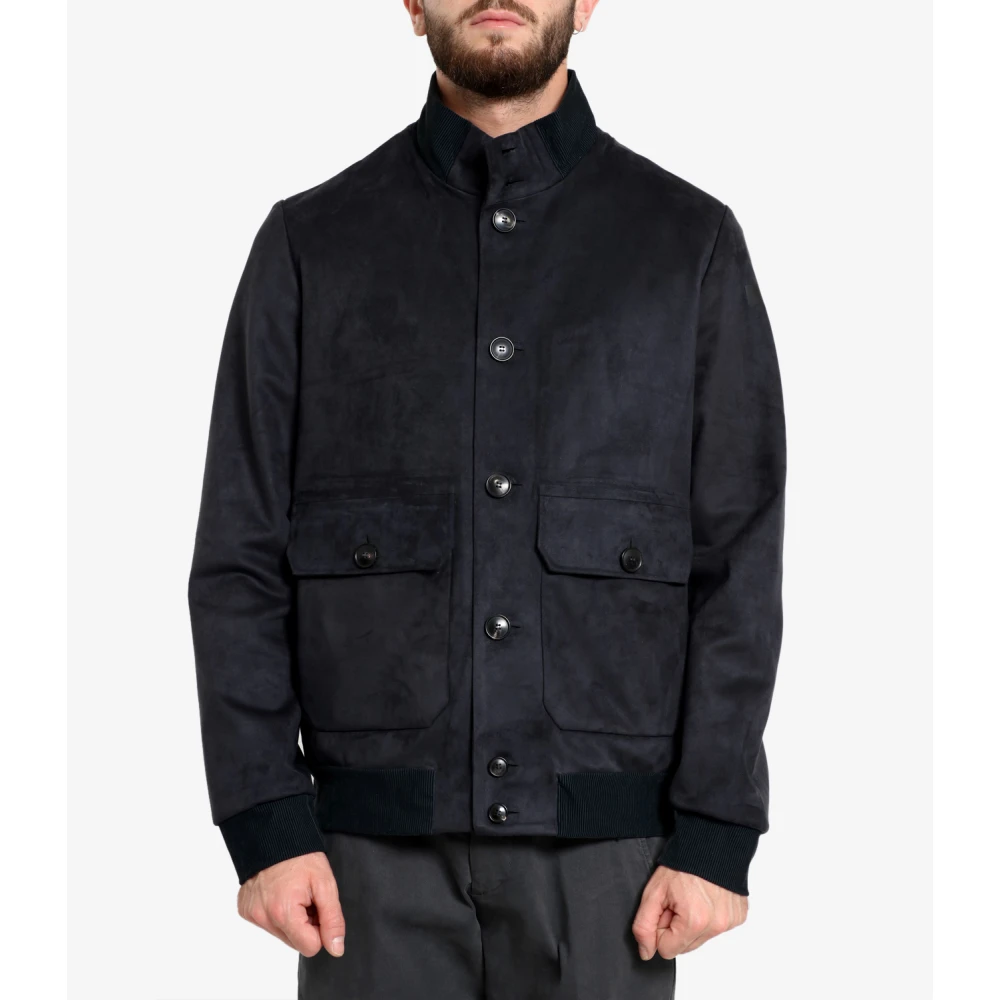 RRD Zwart Blauw Eco Suède Jas Blue Heren