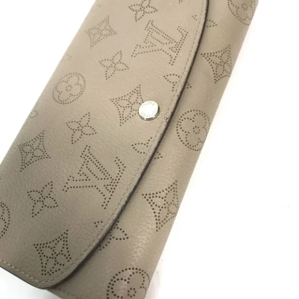 Louis Vuitton Vintage Pre-owned Leather wallets Beige Dames