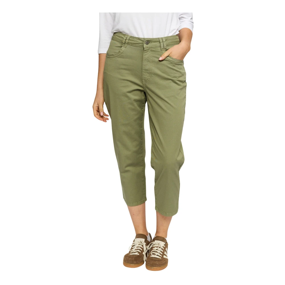 2-Biz Femme Vert - Cropped Pantalons - Pantalons - Taille: 44 Fr