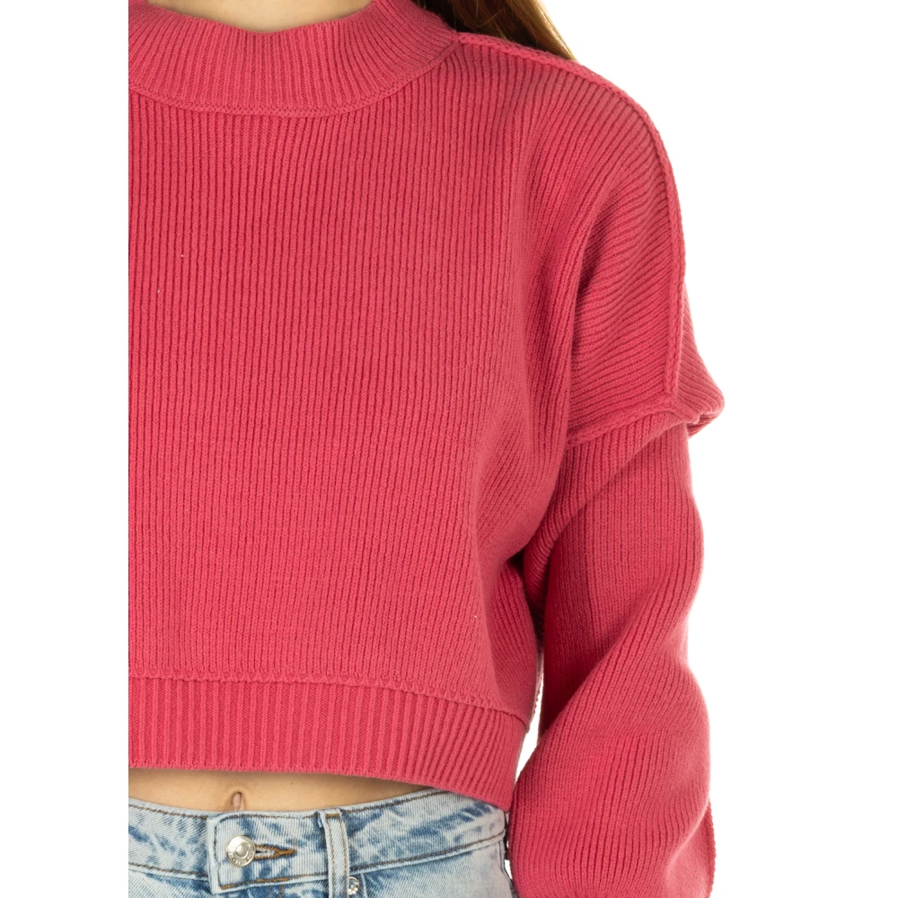 Free People Roze Sweater Easy Street Pullover Pink Dames
