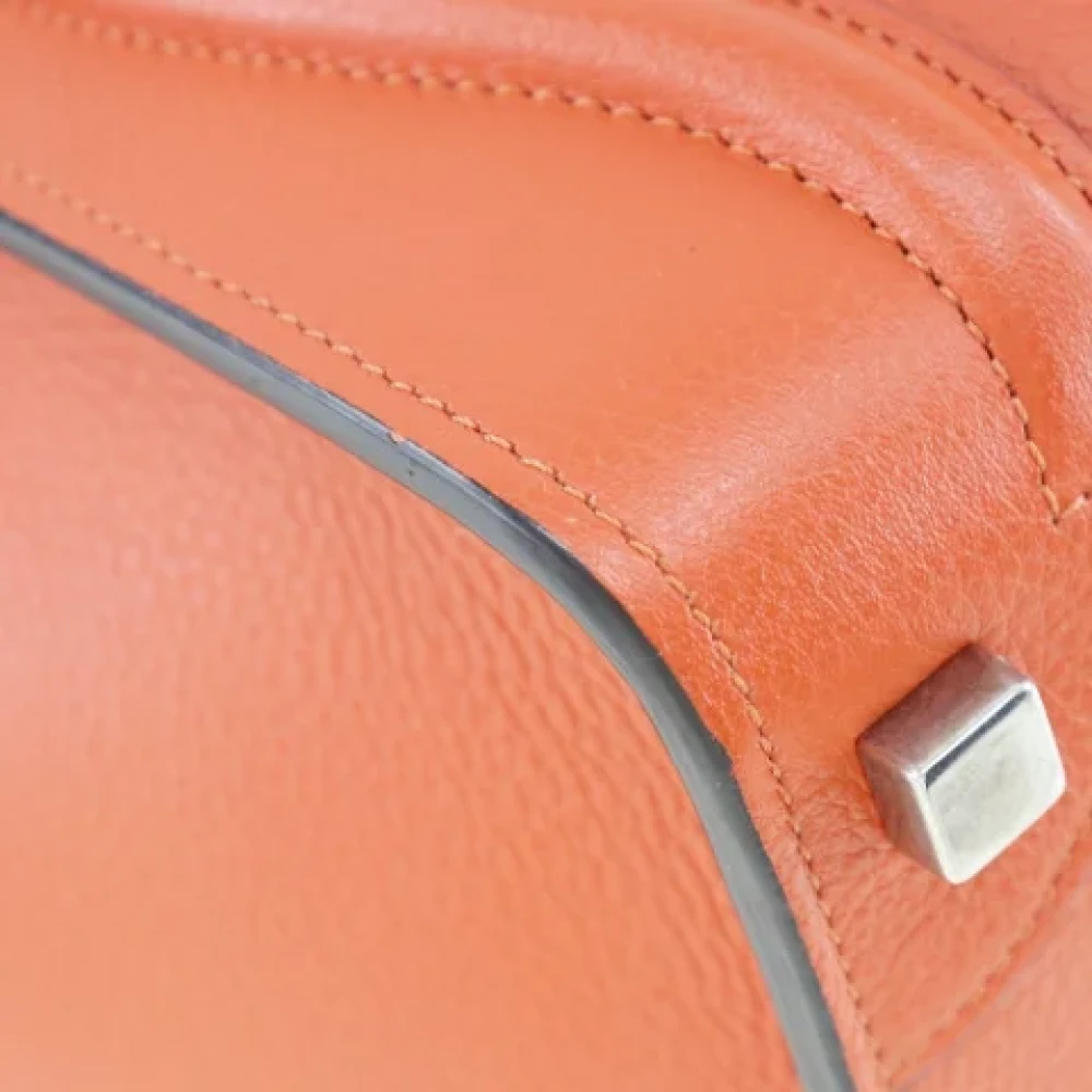 Celine Vintage Pre-owned Leather celine-bags Orange Dames