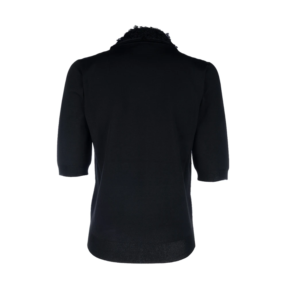 Fabiana Filippi Stijlvolle Gebreide Collectie Black Dames