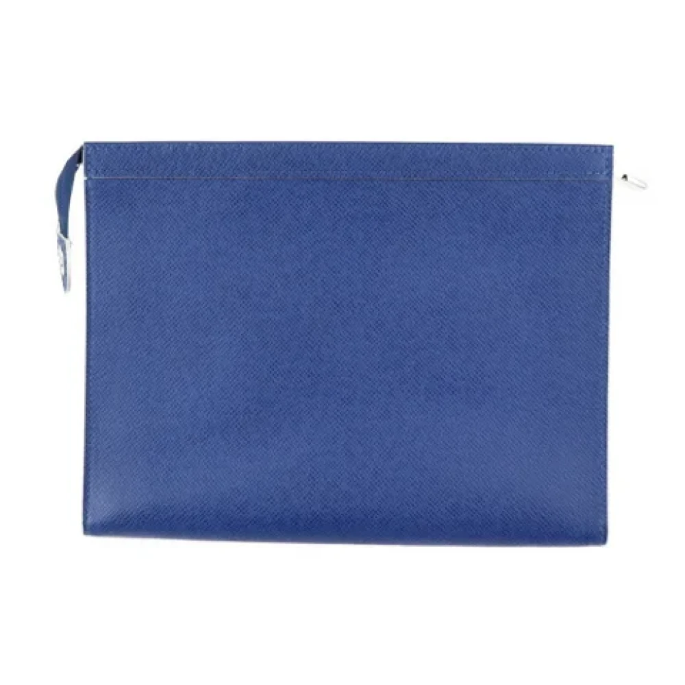 Louis Vuitton Vintage Pre-owned Leather clutches Blue Dames