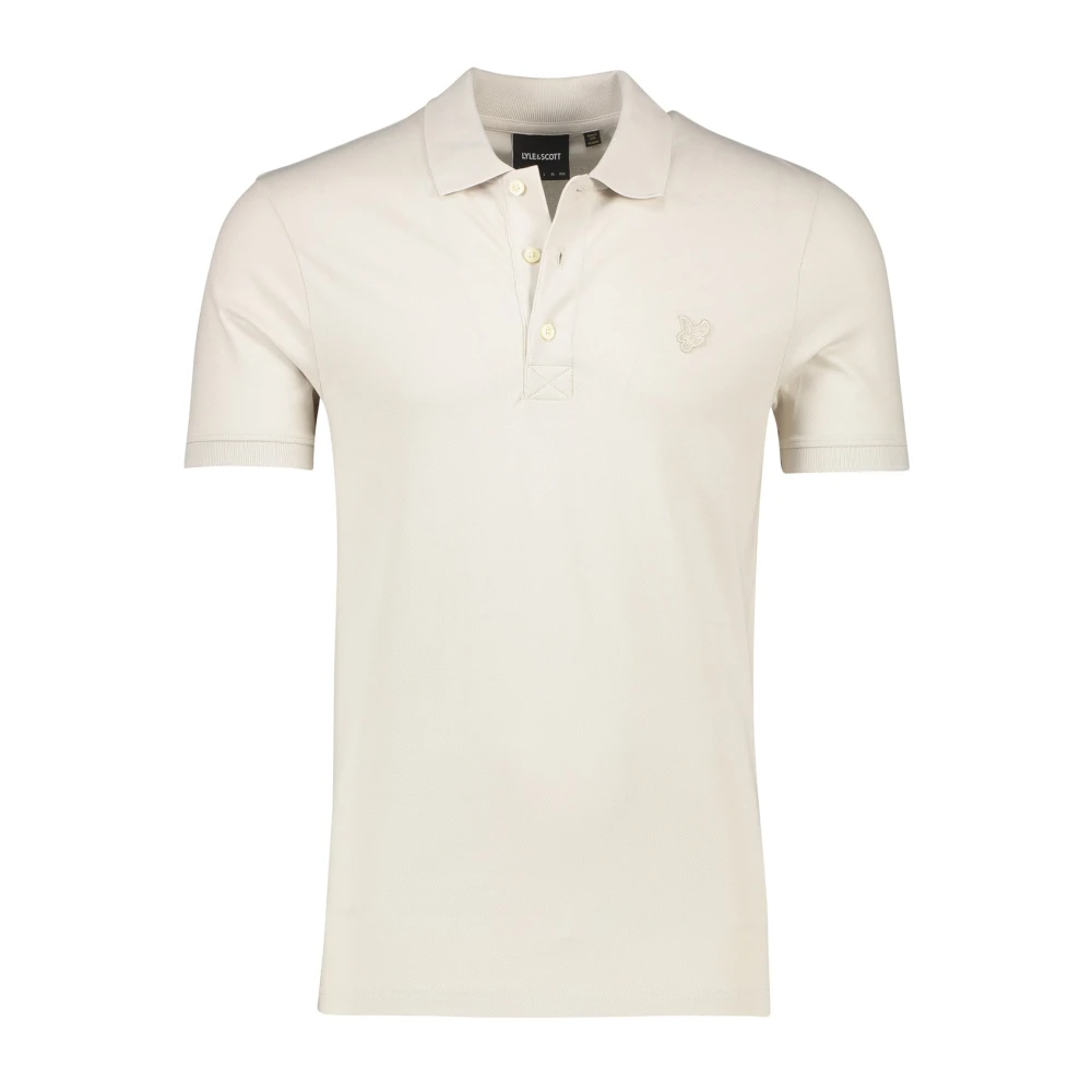 Lyle & Scott Polo shirt korte mouw crème White Heren