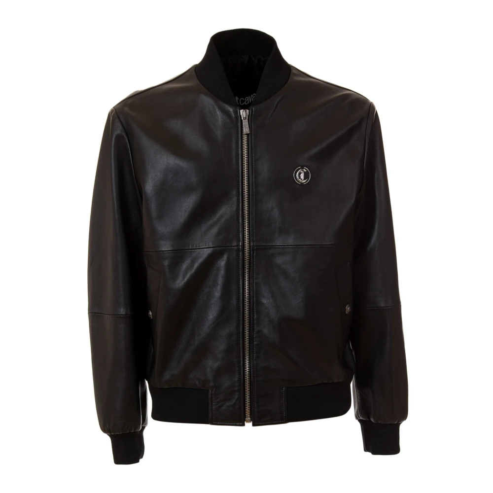 Jackets > Leather Jackets - - Just Cavalli - Modalova
