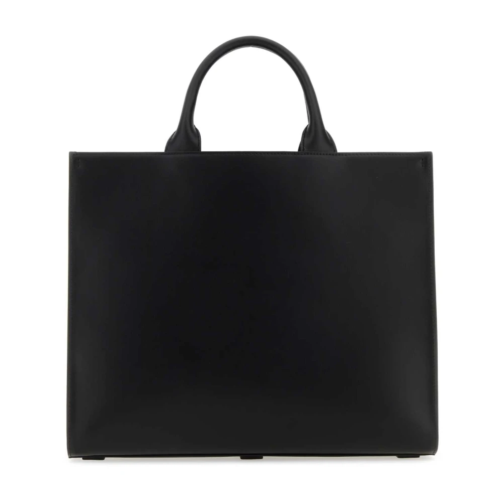 Dolce & Gabbana Zwarte leren DG Daily boodschappentas Black Dames
