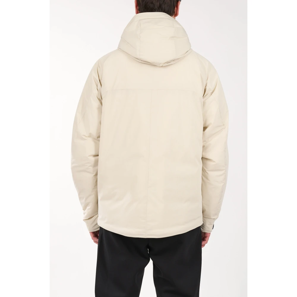 Hugo Boss Waterafstotende jas met capuchon en zakken Beige Heren