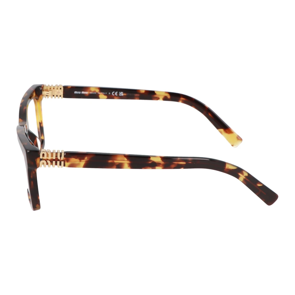 Miu Moderne vierkante montuur bril Brown Unisex