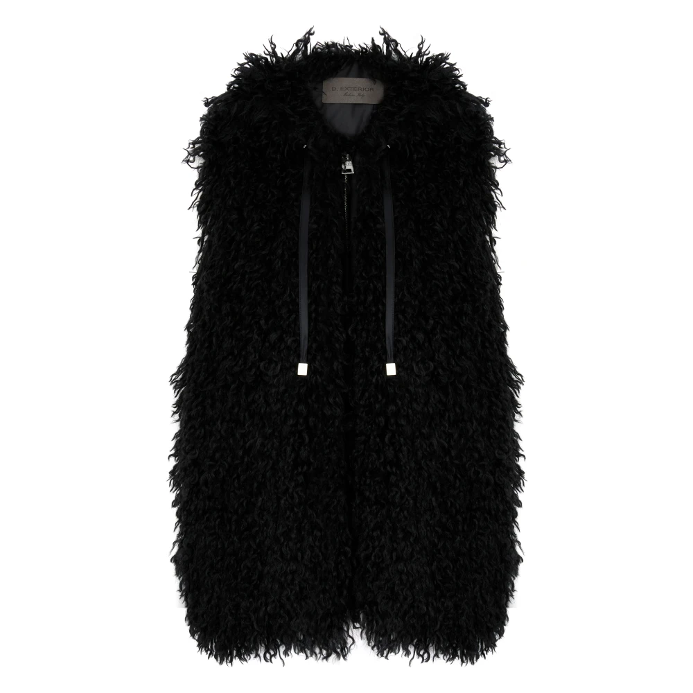 D.Exterior Zwarte jas voor vrouwen Black Dames