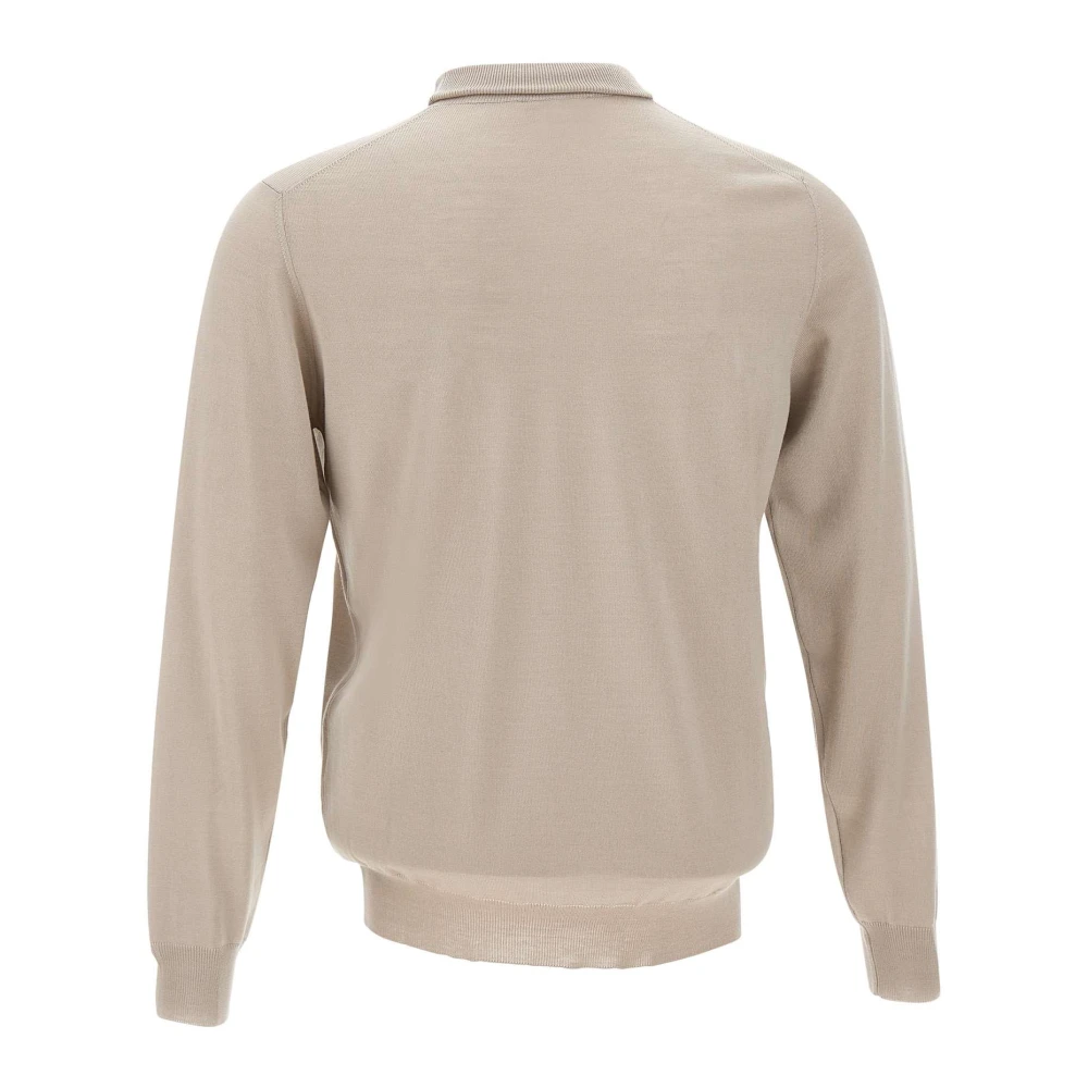 Filippo De Laurentiis Merino Wol Turtleneck Sweater Beige Heren