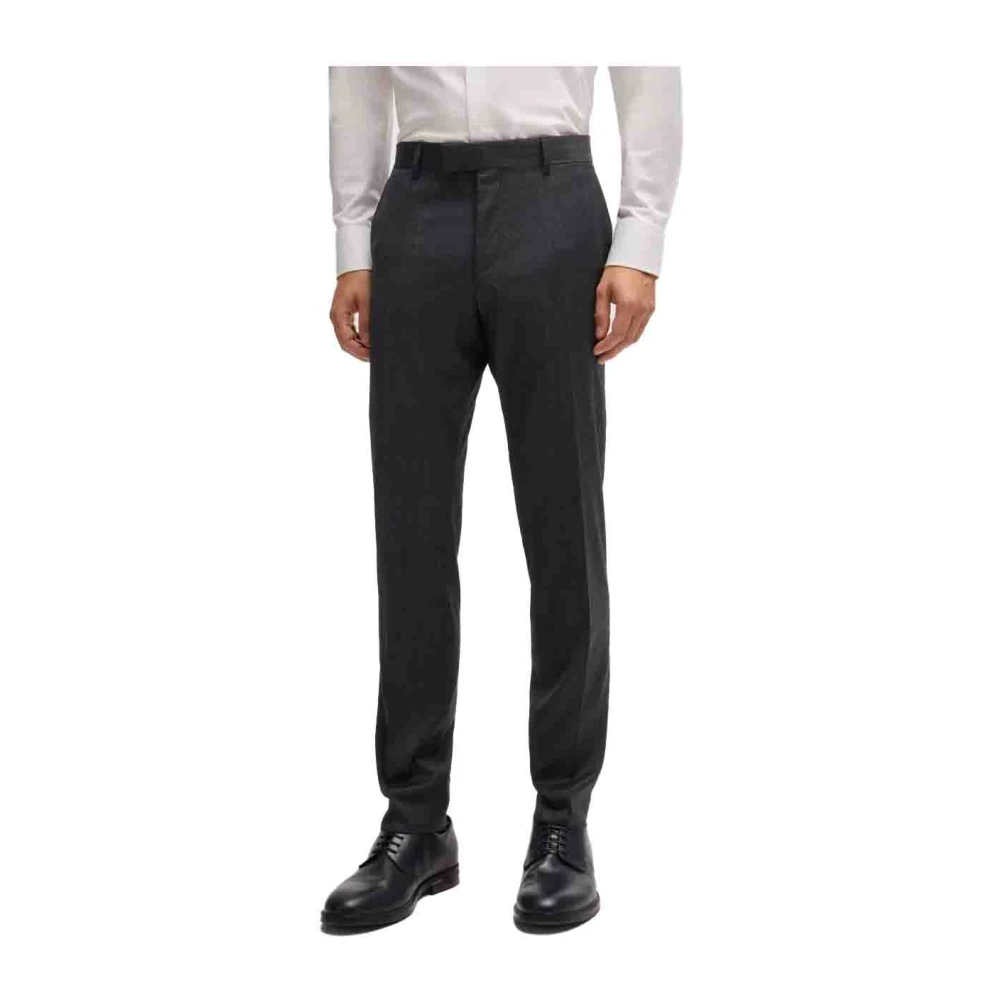 Hugo Boss Slim Fit Wollen Pak Blue Heren