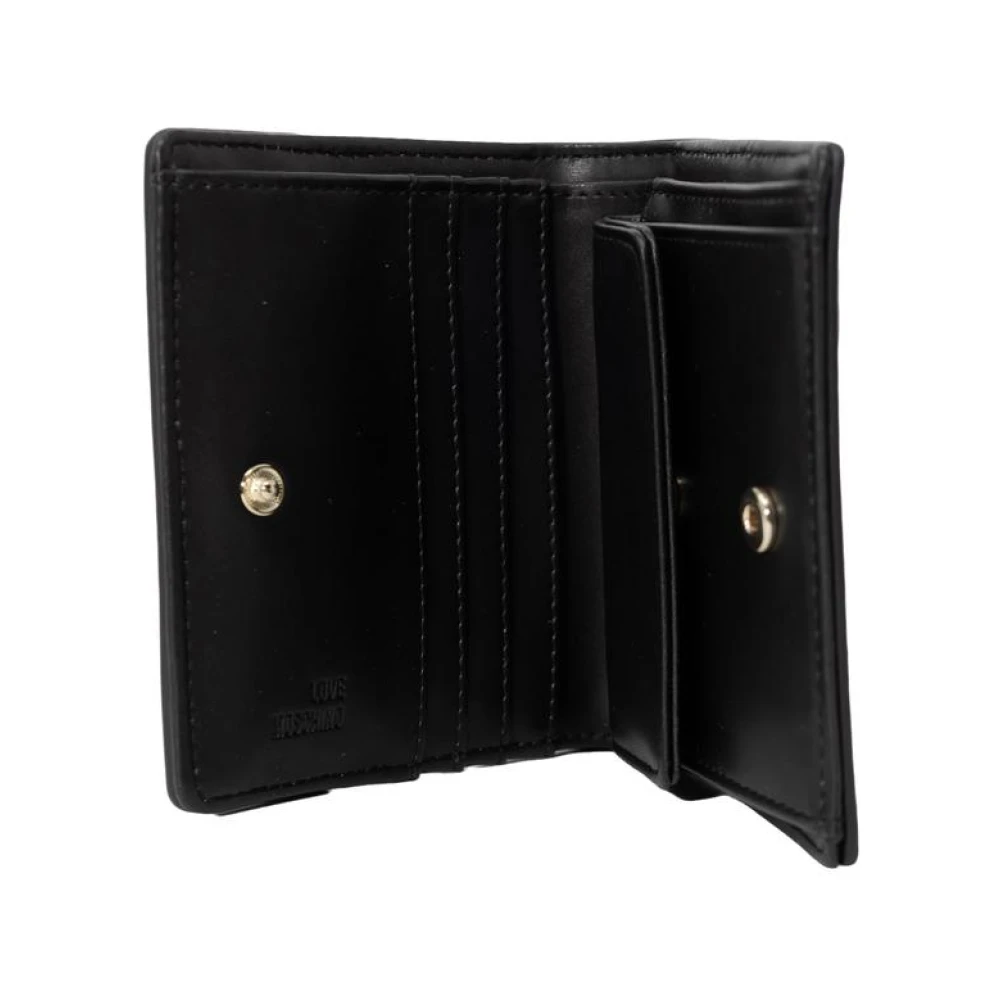 Love Moschino Gewatteerde Clipportemonnee in Zwart Black Dames