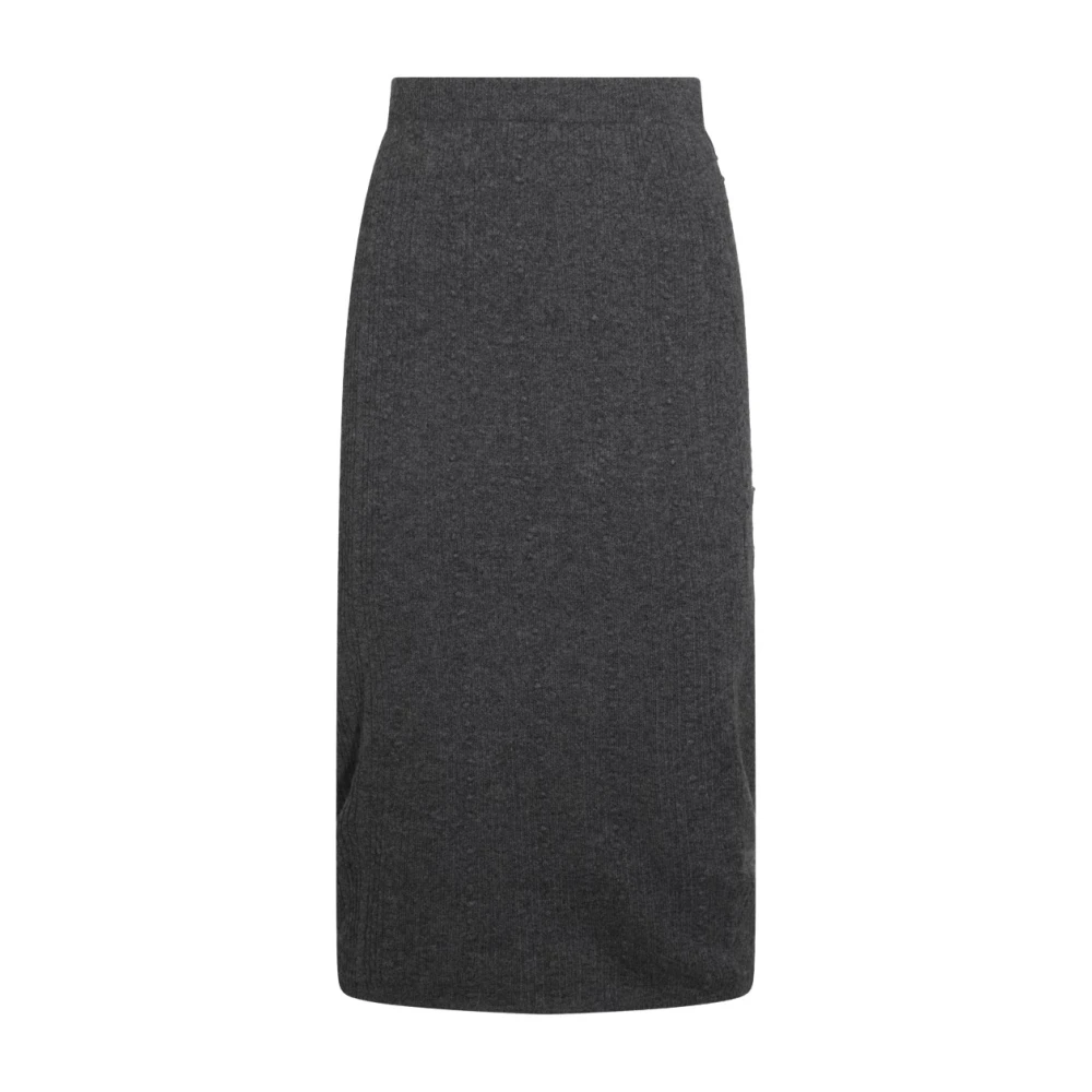 Fabiana Filippi Grijze Wollen Midi Rok Gray Dames