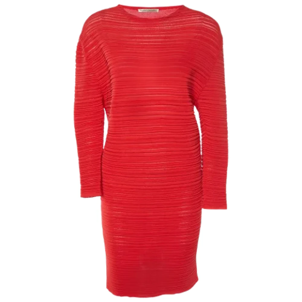 Balenciaga Vintage Pre-owned Knit dresses Red Dames