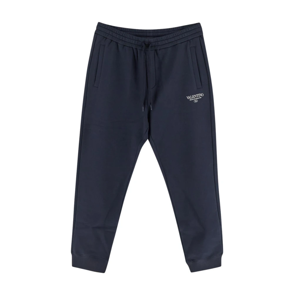 Valentino Logo Jogger Broek Blue Heren