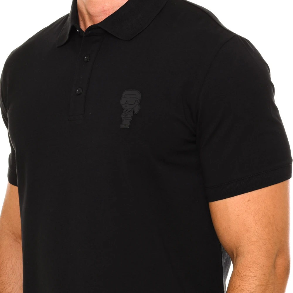 Karl Lagerfeld Polo met korte mouwen Black Heren
