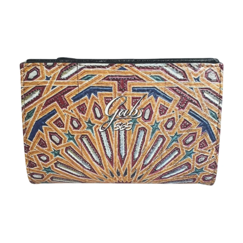 Gabs Women's Multicolor Travel Theme Leather Wallet With Zip - Wallets & Cardholders - One Size - Accessories