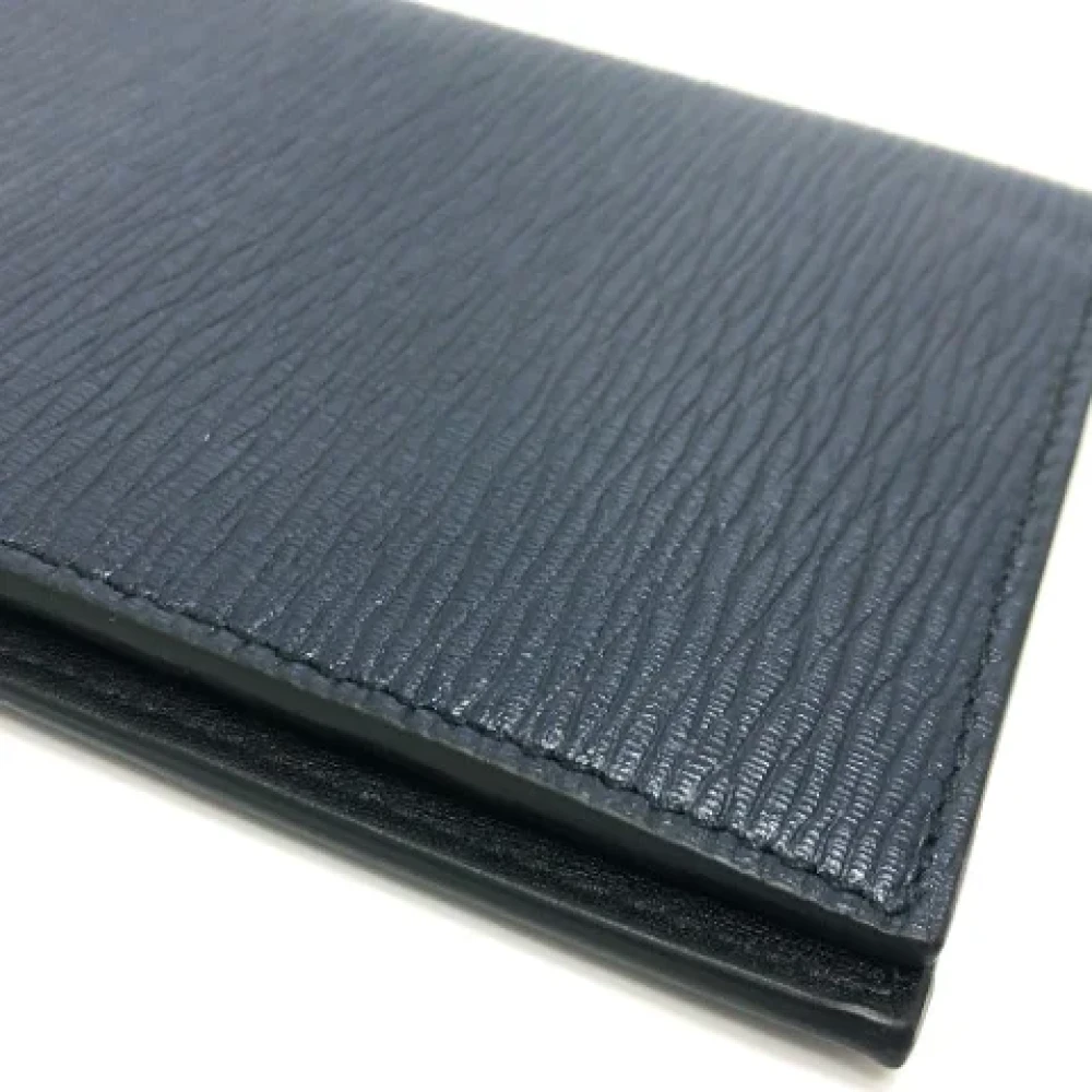 Salvatore Ferragamo Pre-owned Leather wallets Blue Dames