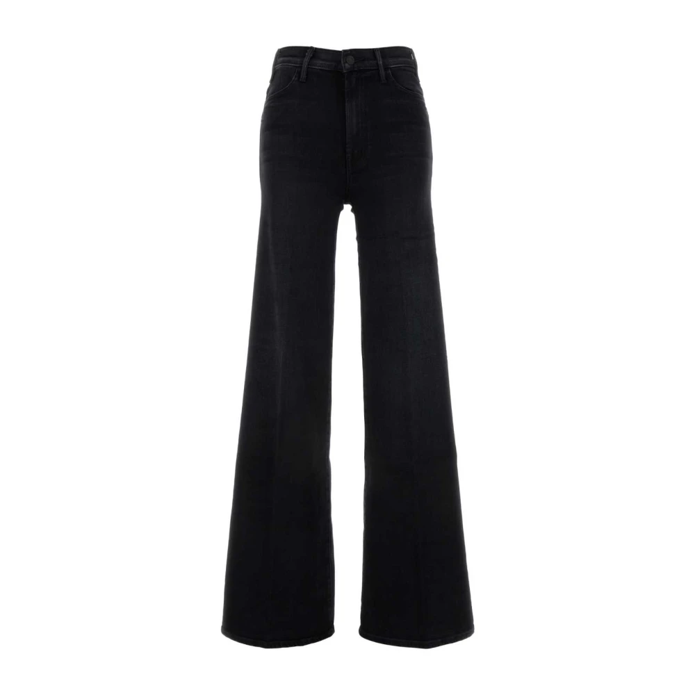 Mother Zwarte Stretch Denim Roller Heel Jeans Black Dames