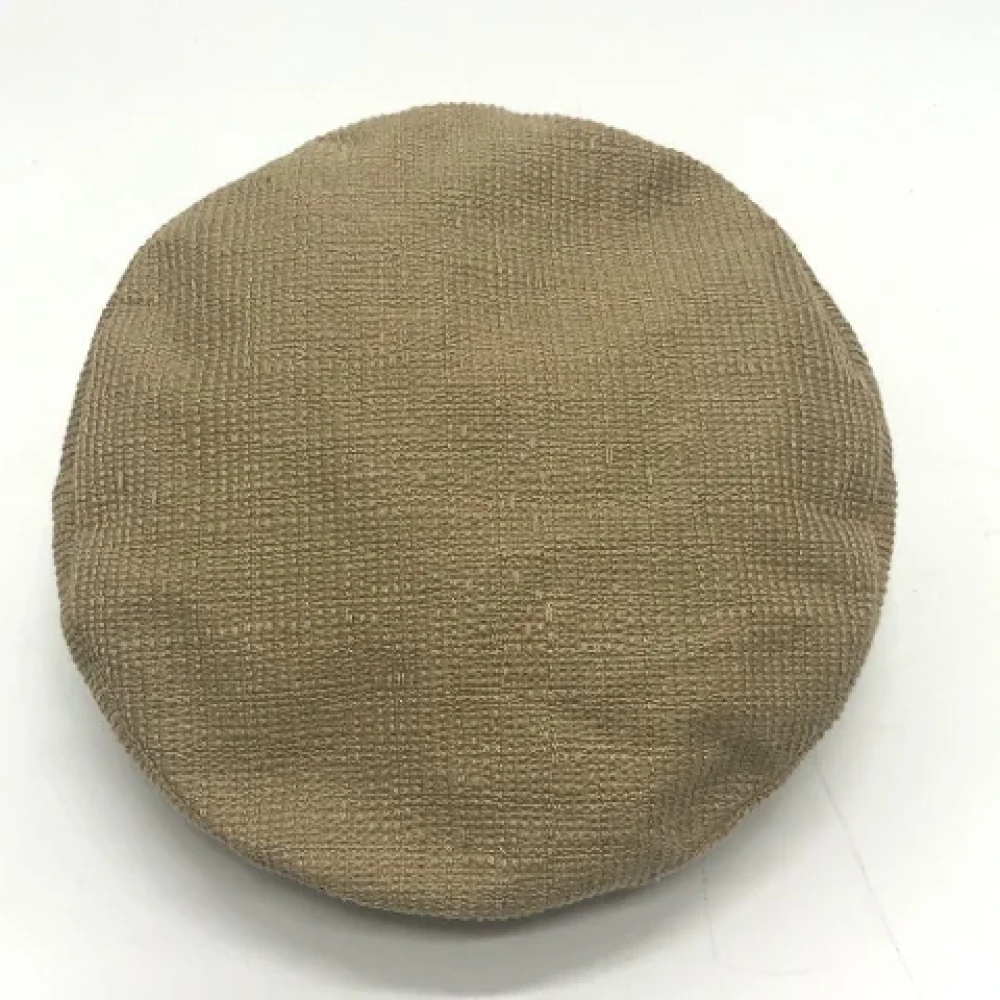 Dior Vintage Pre-owned Cotton hats Beige Dames