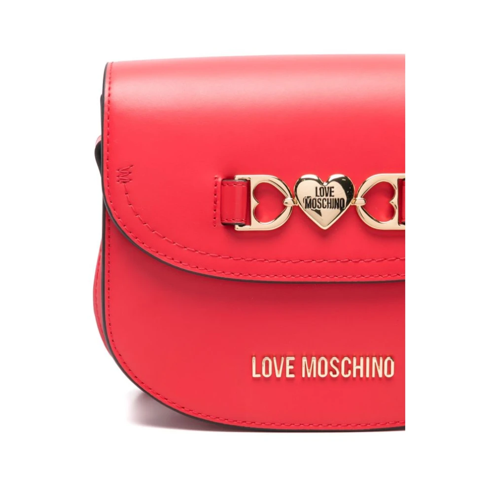 Love Moschino Rode Schoudertas voor Vrouwen Pink Dames