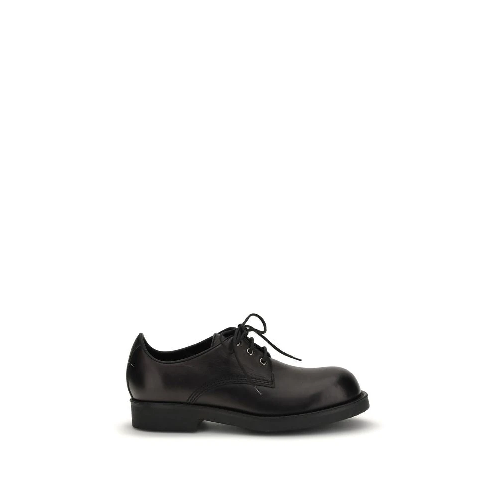 Mm6 Maison Margiela Men's Black Dress Shoes, 11 Uk, Lace-Up Derby Shoes