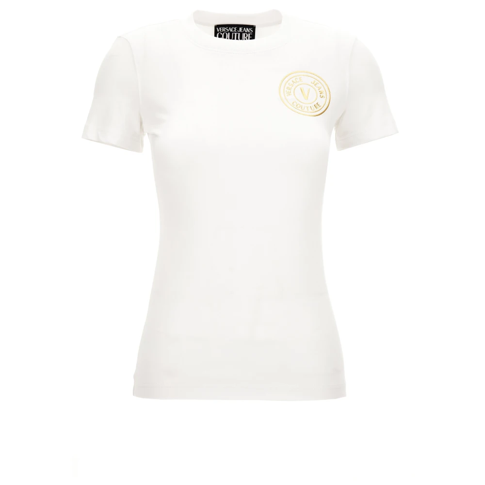 Versace Jeans Couture Mujer Blanco Camisetas, Talla: 2XS