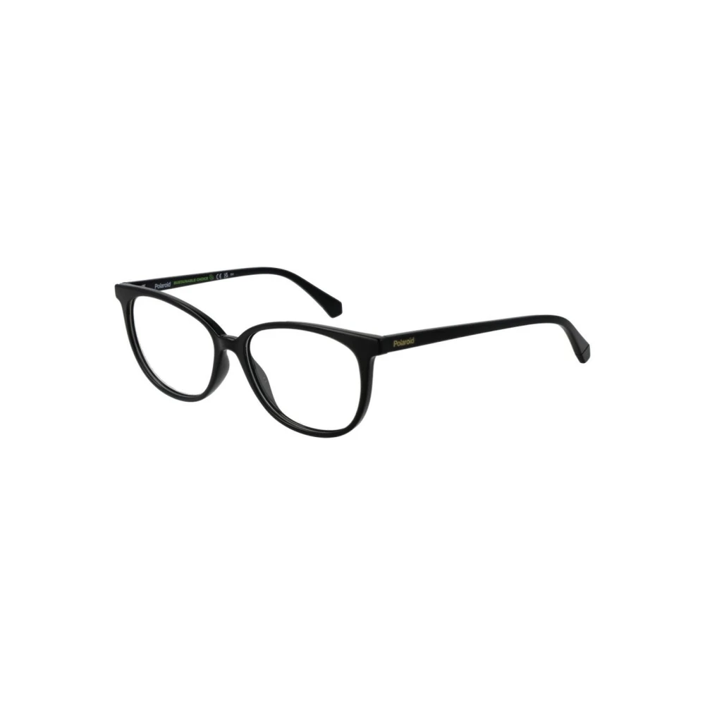 Polaroid Women's Black Glasses, One Size, Full-Rim Round Optical Frames