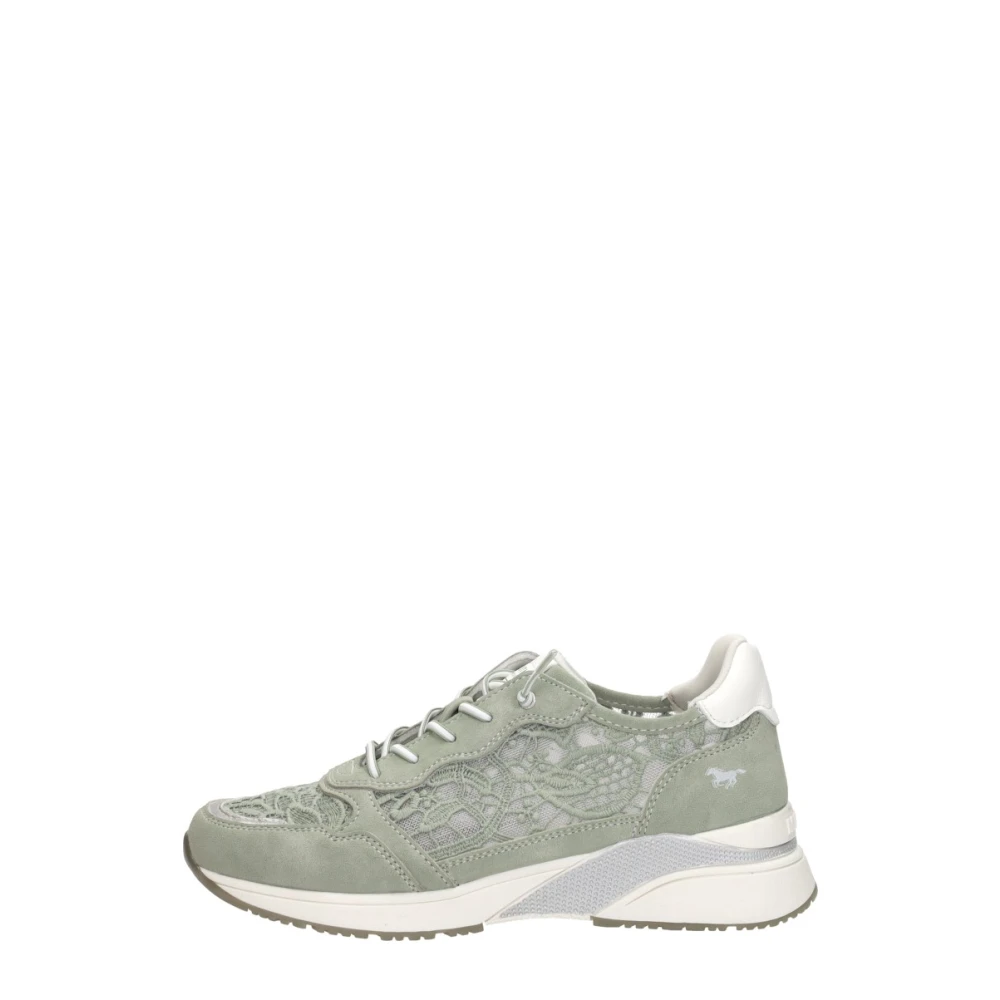 Mustang Sneakers Laag Dames Schoenen Groen