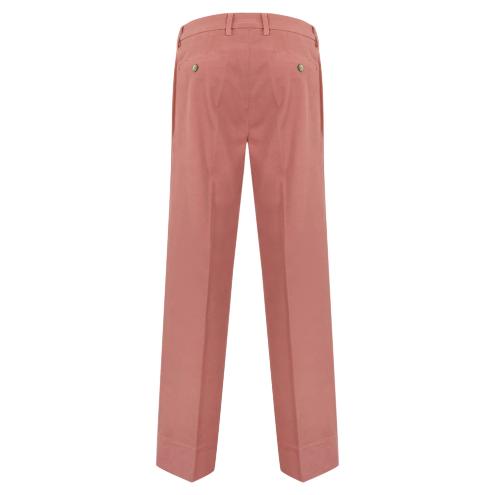 Re-Hash Roze katoenen broek in regular fit Pink Dames