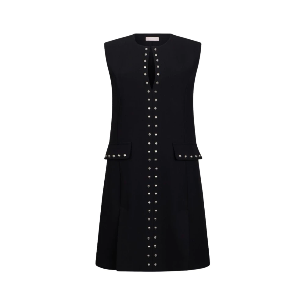 Liu Jo Femme Noir - Abito Corto Borchie - Robes - Taille: 38 Fr