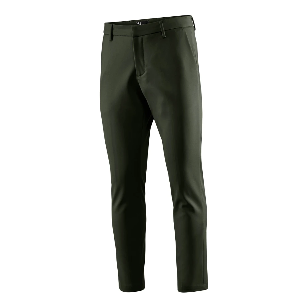 BomBoogie Stretch Katoenen Chino Broek Green Heren