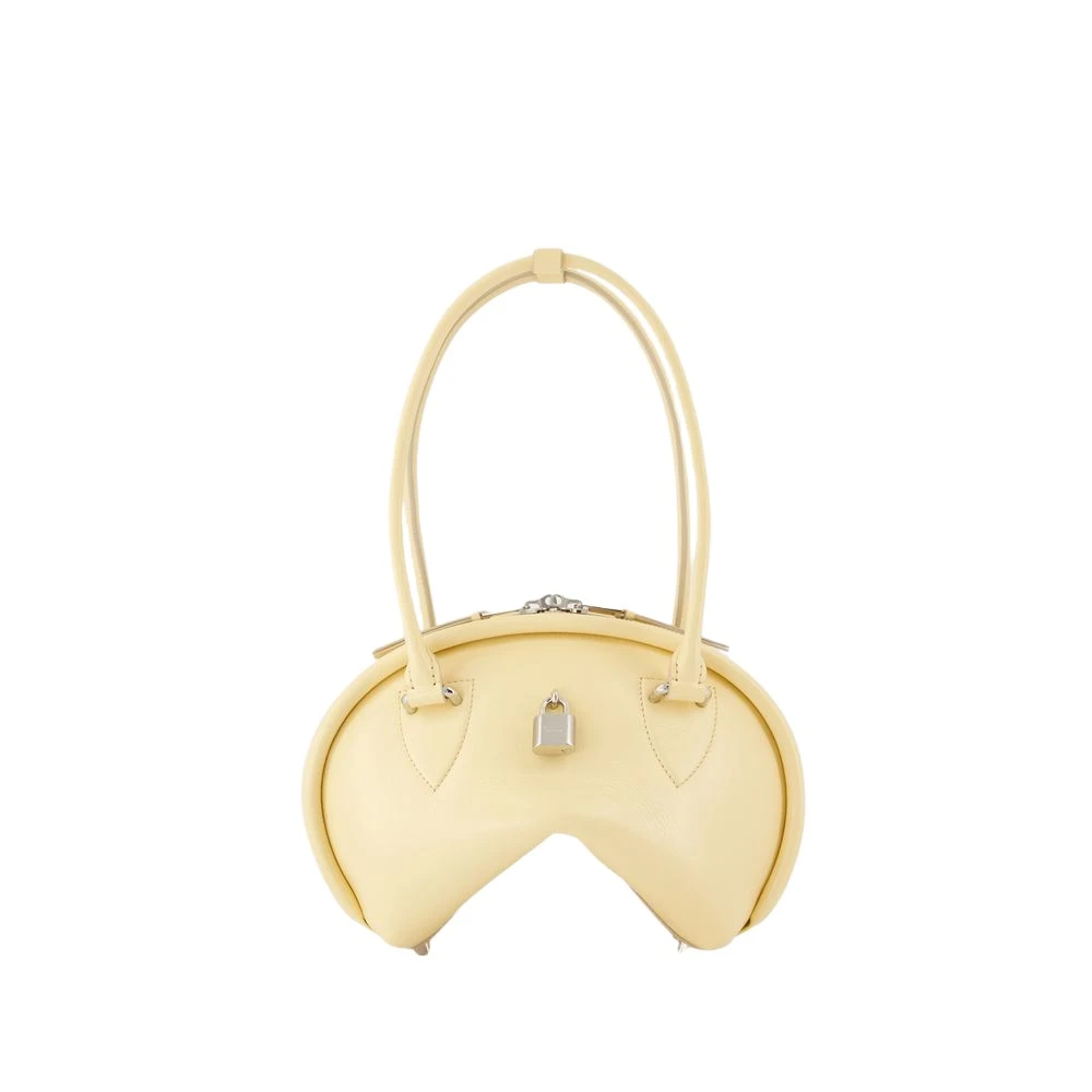 Acne Studios Gele Leren Mini Schoudertas Yellow Dames