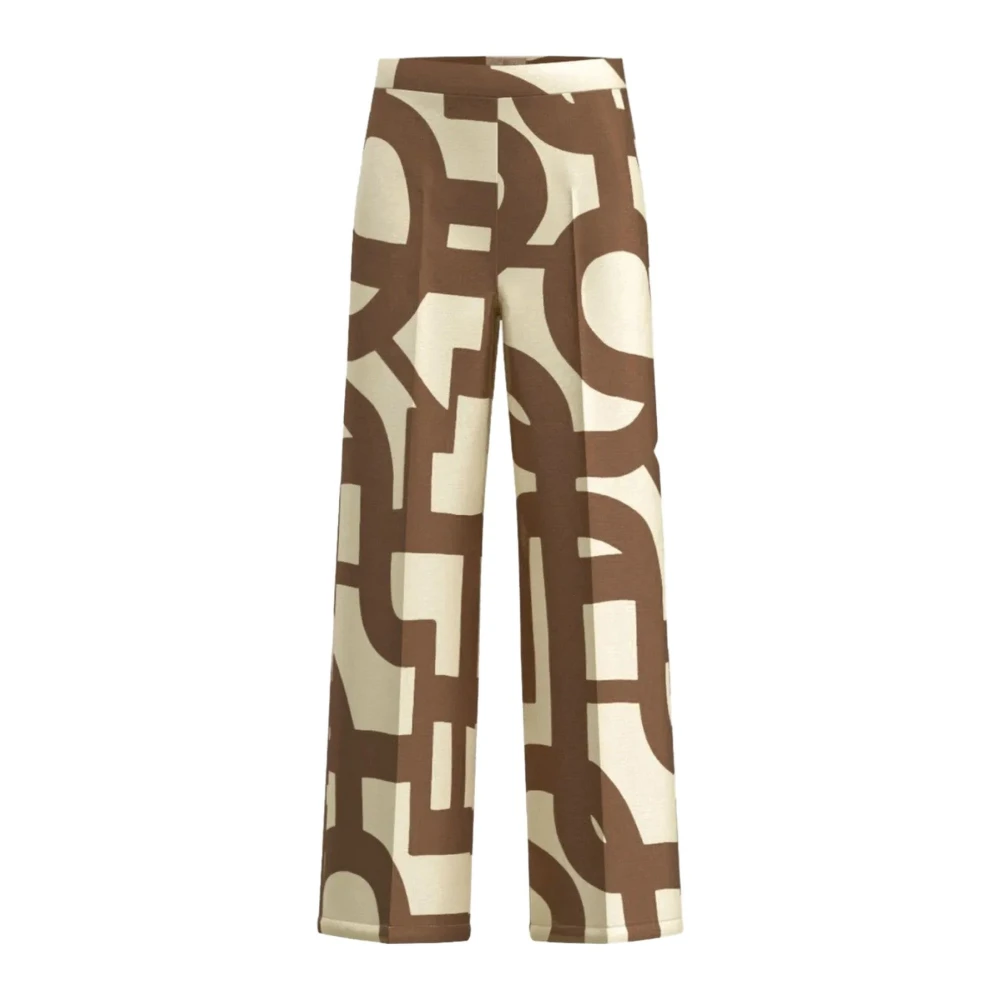 Emme Di Marella Women's Multicolor Emmalbero Wide Trousers - Wide Trousers - L - Trousers