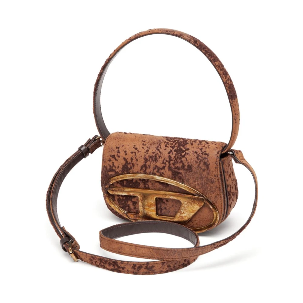 Diesel Bruine Schoudertas voor Vrouwen Brown Dames