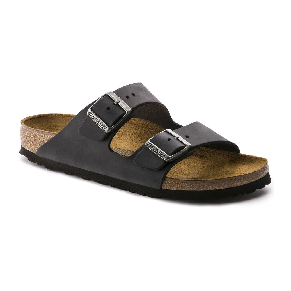 Birkenstock Women's Black Sliders, 6 Uk, Sandals Arizona Birko-Flor Narrow