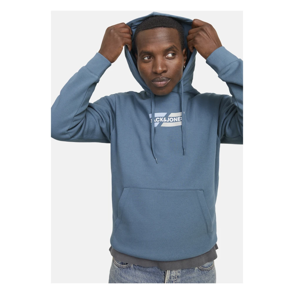 jack & jones Grafische hoodie met extra zachte binnenkant Blue Heren
