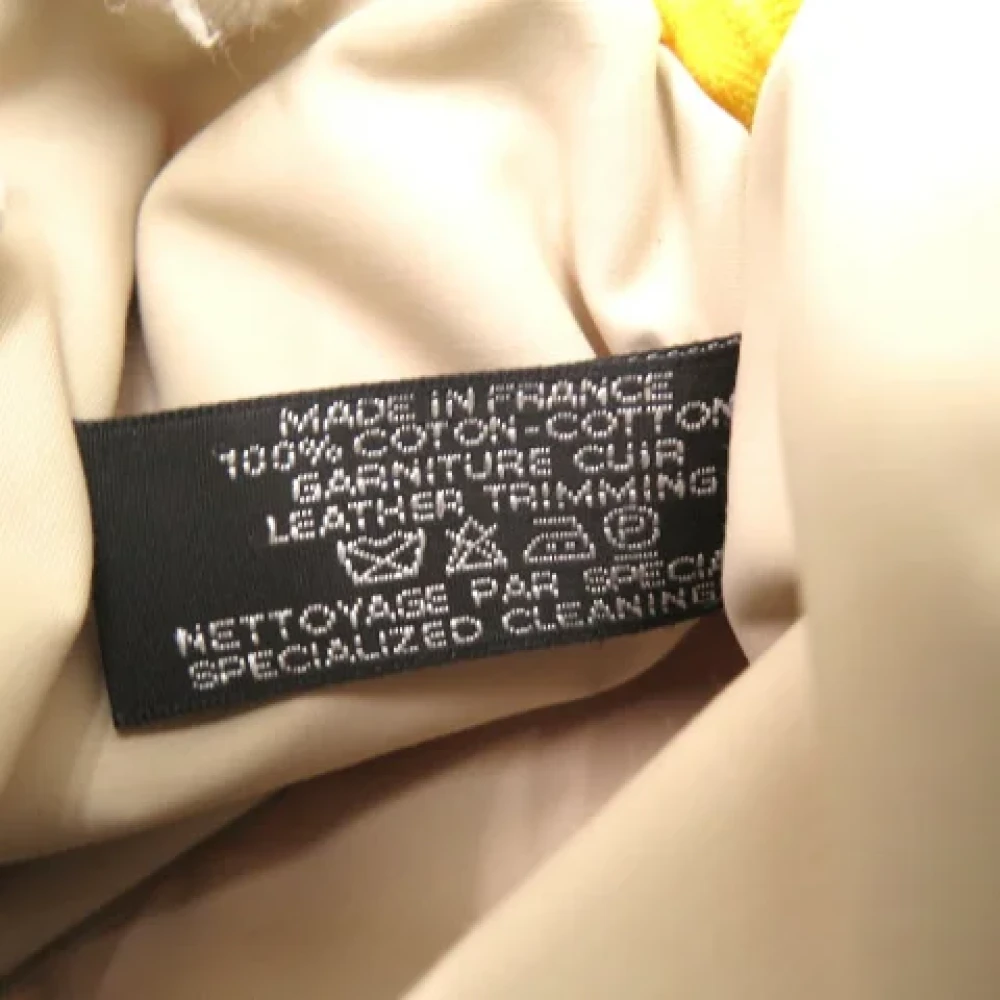 Hermès Vintage Pre-owned Cotton pouches Yellow Dames