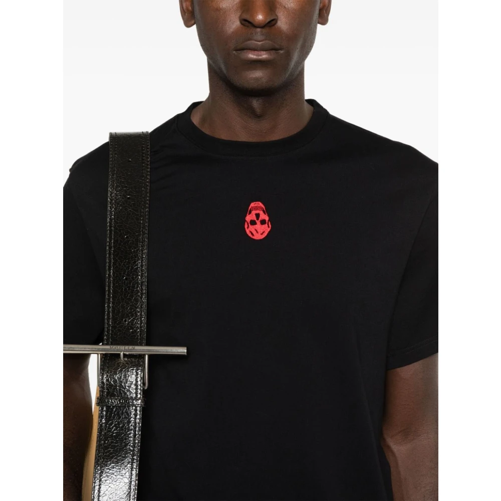 alexander mcqueen Zwarte T-shirts en Polos Black Heren