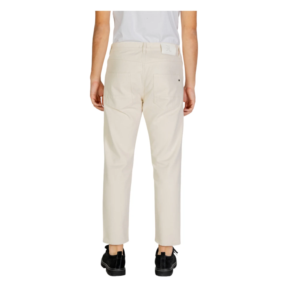 Gianni Lupo Witte Katoenen Ritsbroek Herfst Winter White Heren