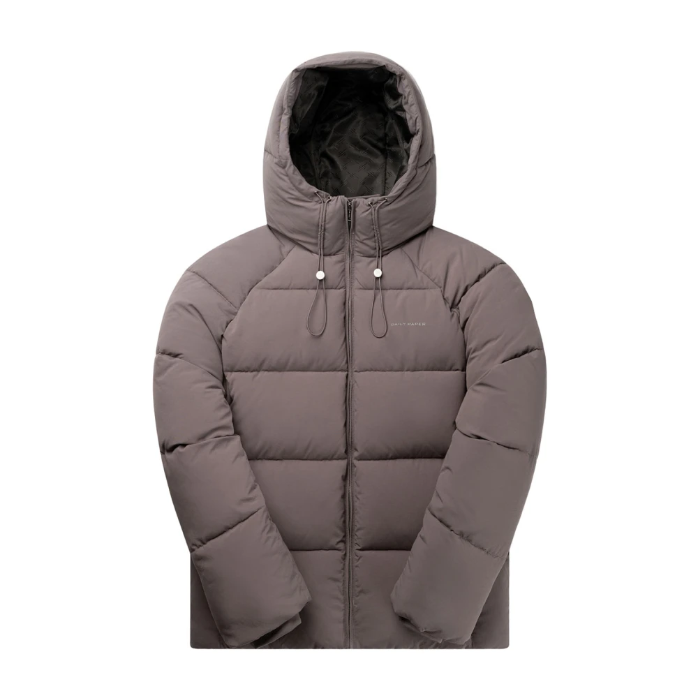 Daily Paper Nylon Puffer Parka Gray Heren