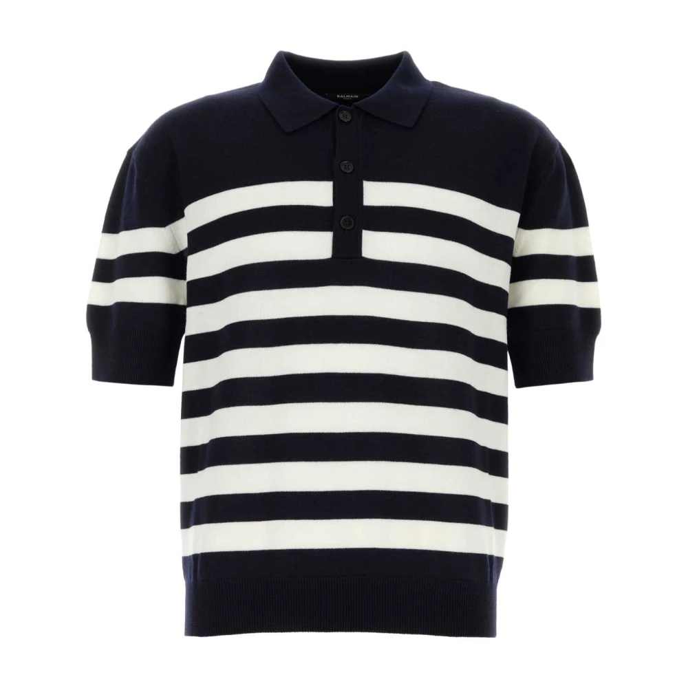 Balmain Polo Shirt met Borduursel Multicolor Heren